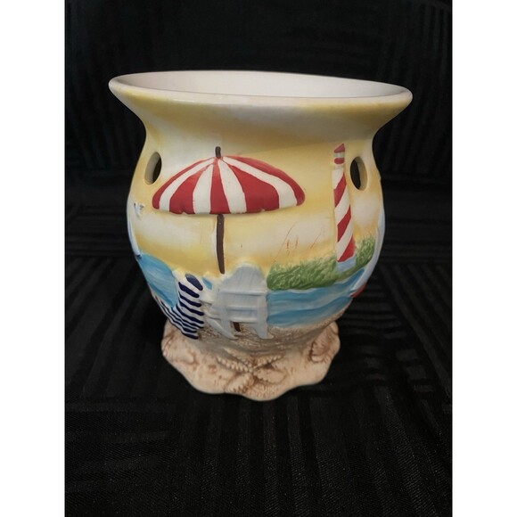 Yankee Candle Nautical tart warmer wax melts beach house decor ocean light house - Picture 2 of 8